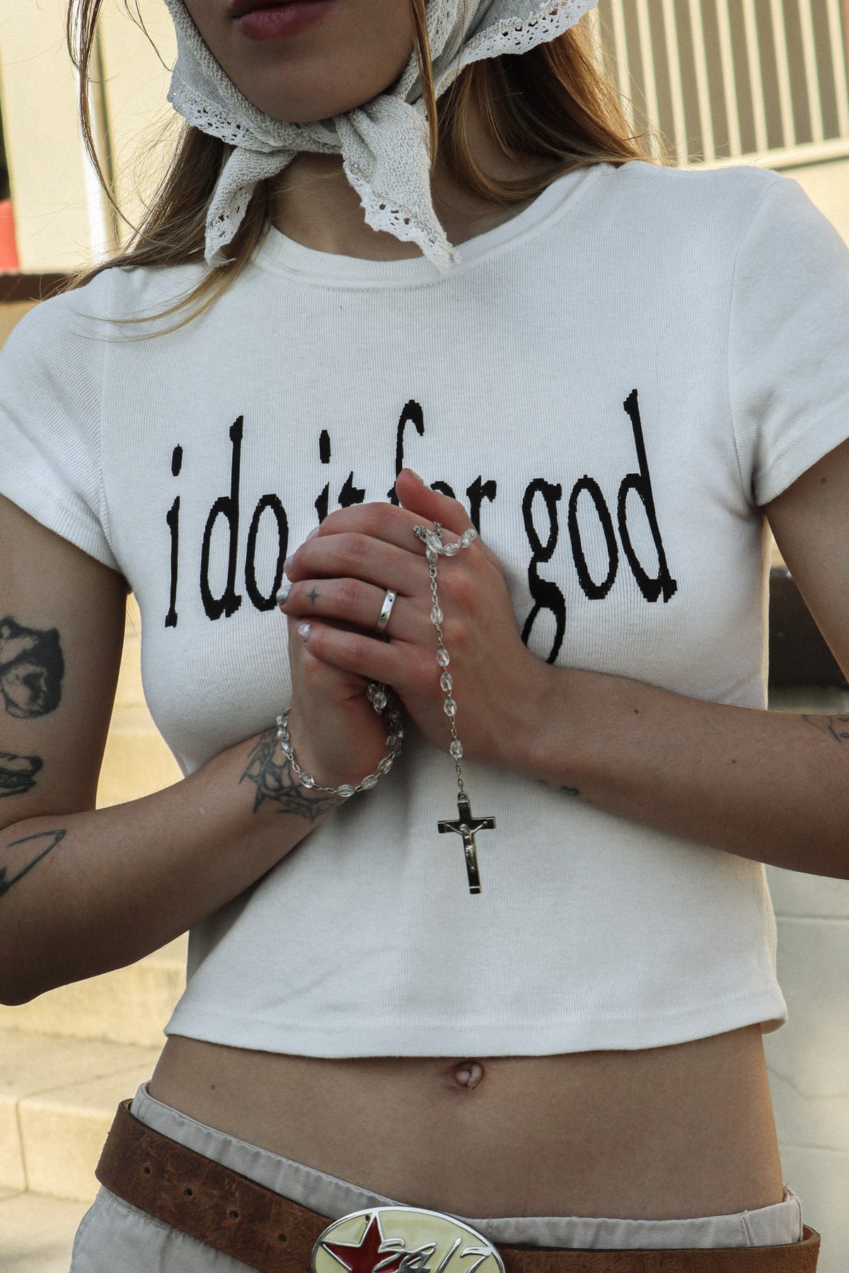 "I DO IT FOR GOD" BABY TEE